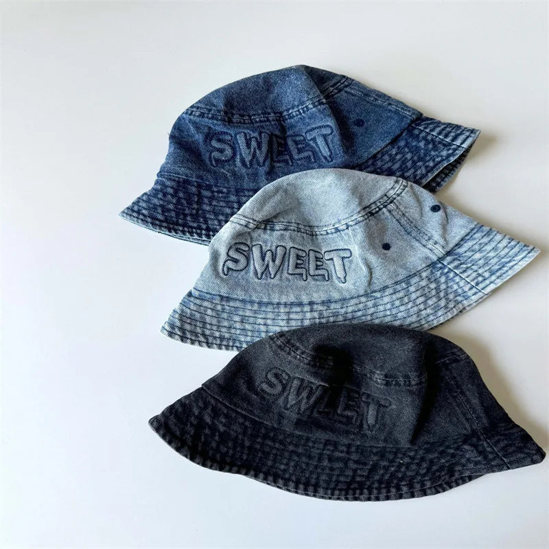 2026 Spring New Children Denim Fisherman Hat
