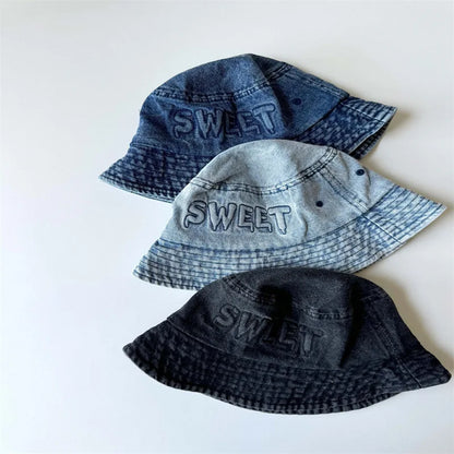 2026 Spring New Children Denim Fisherman Hat