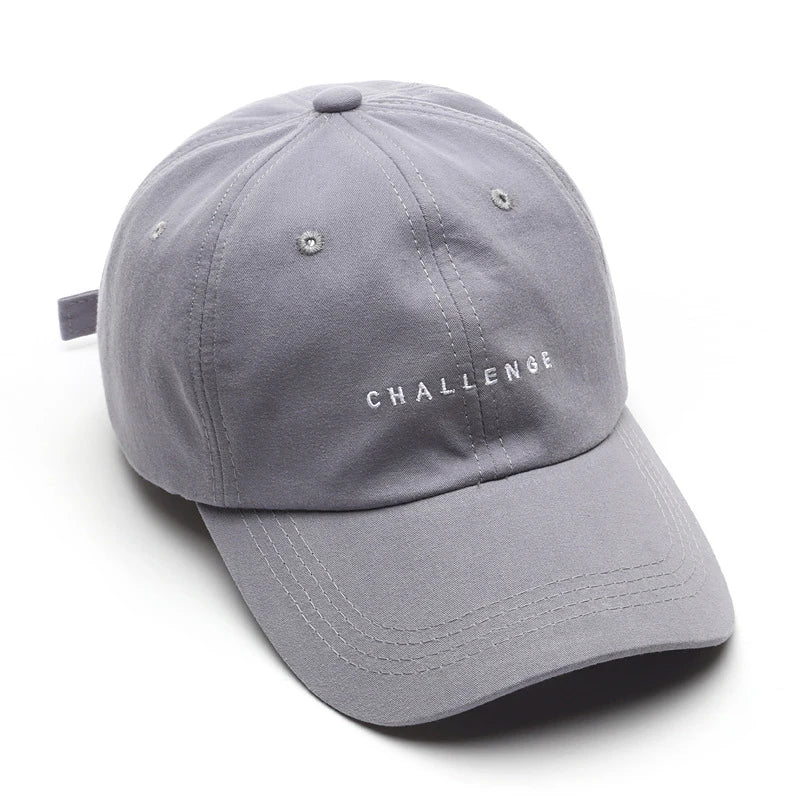 Summer Baseball Cap Women Men Letter CHALLENGE Trucker Hat Hip Hop Snapback Caps Outdoor Sun Hat