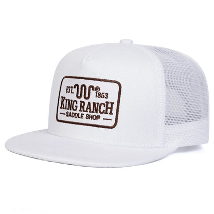 Unisex King Ranch Embroidery Hip-hop Net Hats Spring Summer