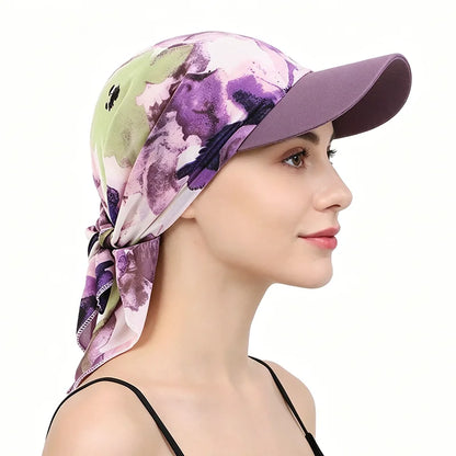 Women Print Hijab Caps Baseball Caps