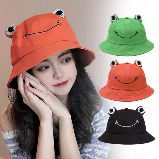 2025 New Frog Bucket Hats Women Bucket Hat Women