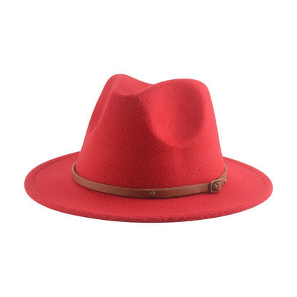 Hats For Women Kids Child Small 52cm Solid Belt Kids Fedora Formal Dress Wedding
