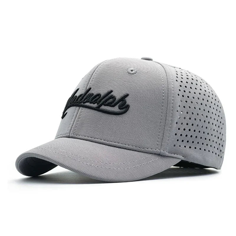 Big Head Hat Back Closed 5cm Short Brim Baseball Cap