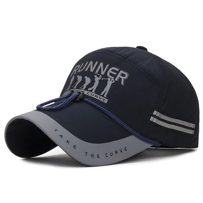 Men's Peaked Cap Breathable Sports Cap Long Brim Sunscreen Baseball Cap For Men Fashion