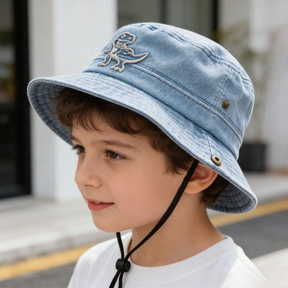 Toddler Boys Summer Kids Sun Beach Outdoor Denim Hat