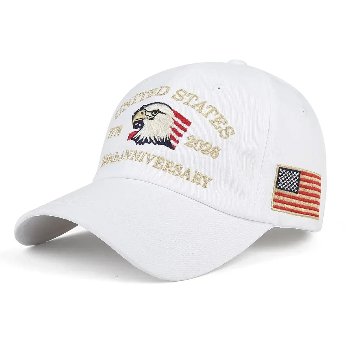 Outdoor Sports Baseball Cap Embroidery American Eagle Head 250th Anniversary Cap Shade Cap
