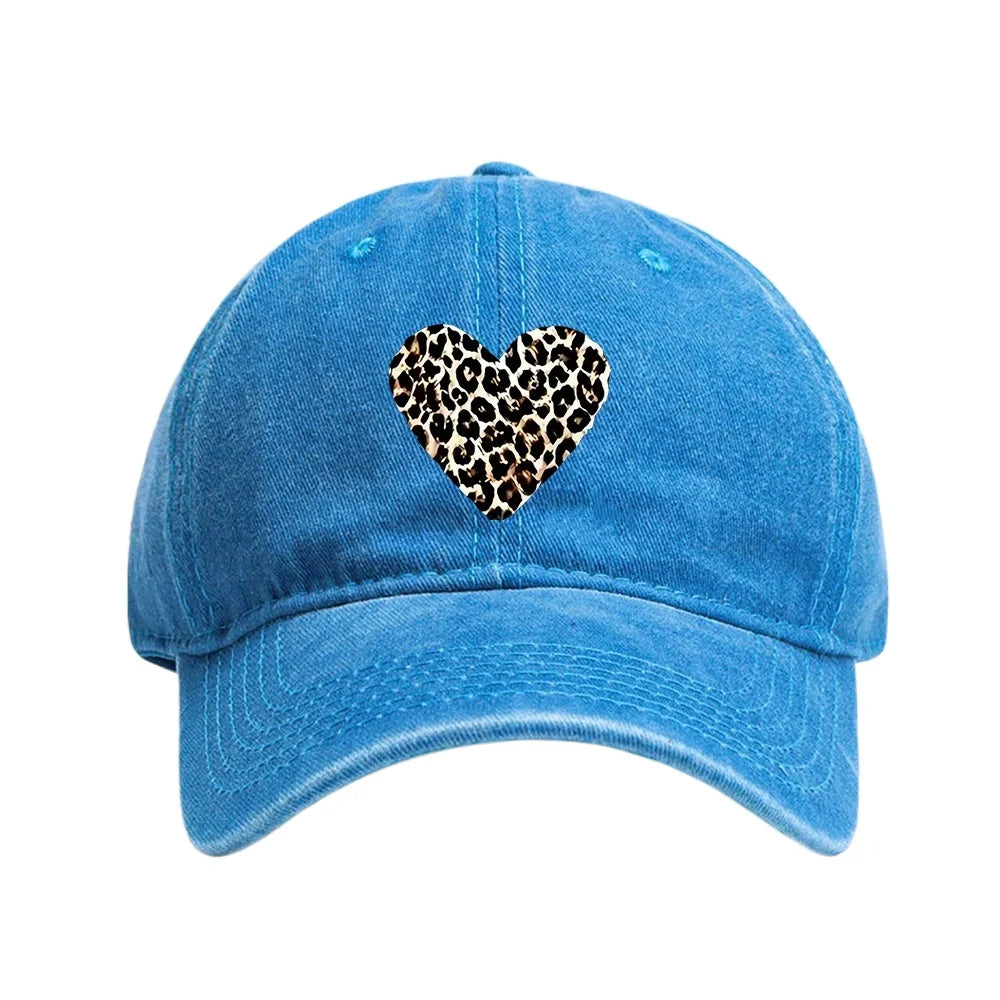 Washed Cotton Print Dad Cap Unisex Vintage Baseball Cap