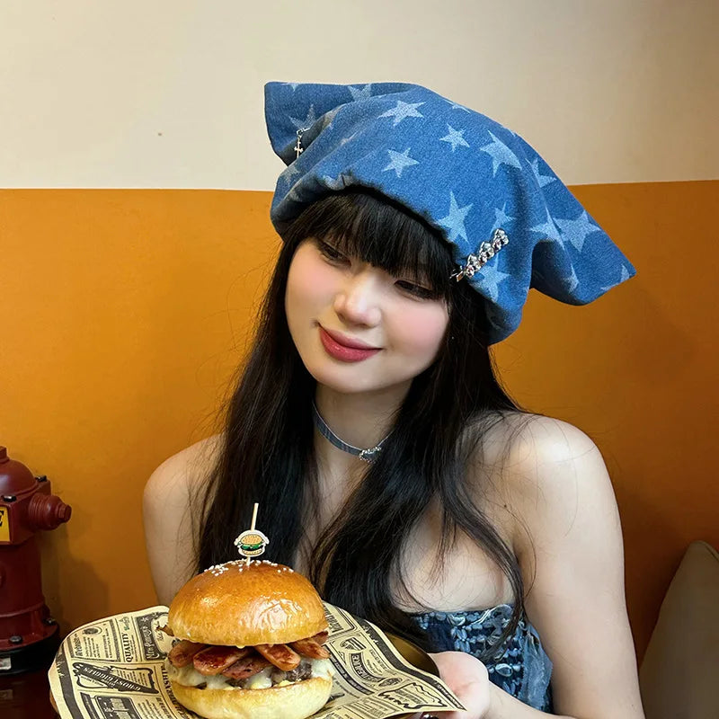 Women's Vintage Hats Sweet Cool Style Girl Horned Cowboy Hat