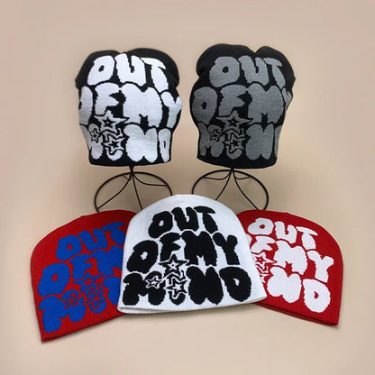 American Street Letter Jacquard Knitted Hats