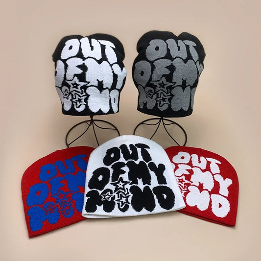 American Street Letter Jacquard Knitted Hats