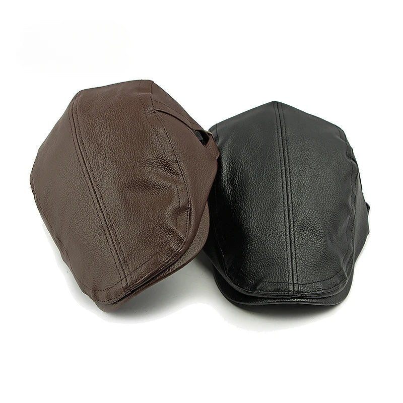 Men's Spring And Autumn Imitation Sheepskin Beret