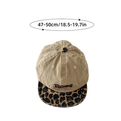 Fashion Leopard Print Baby Baseball Hat