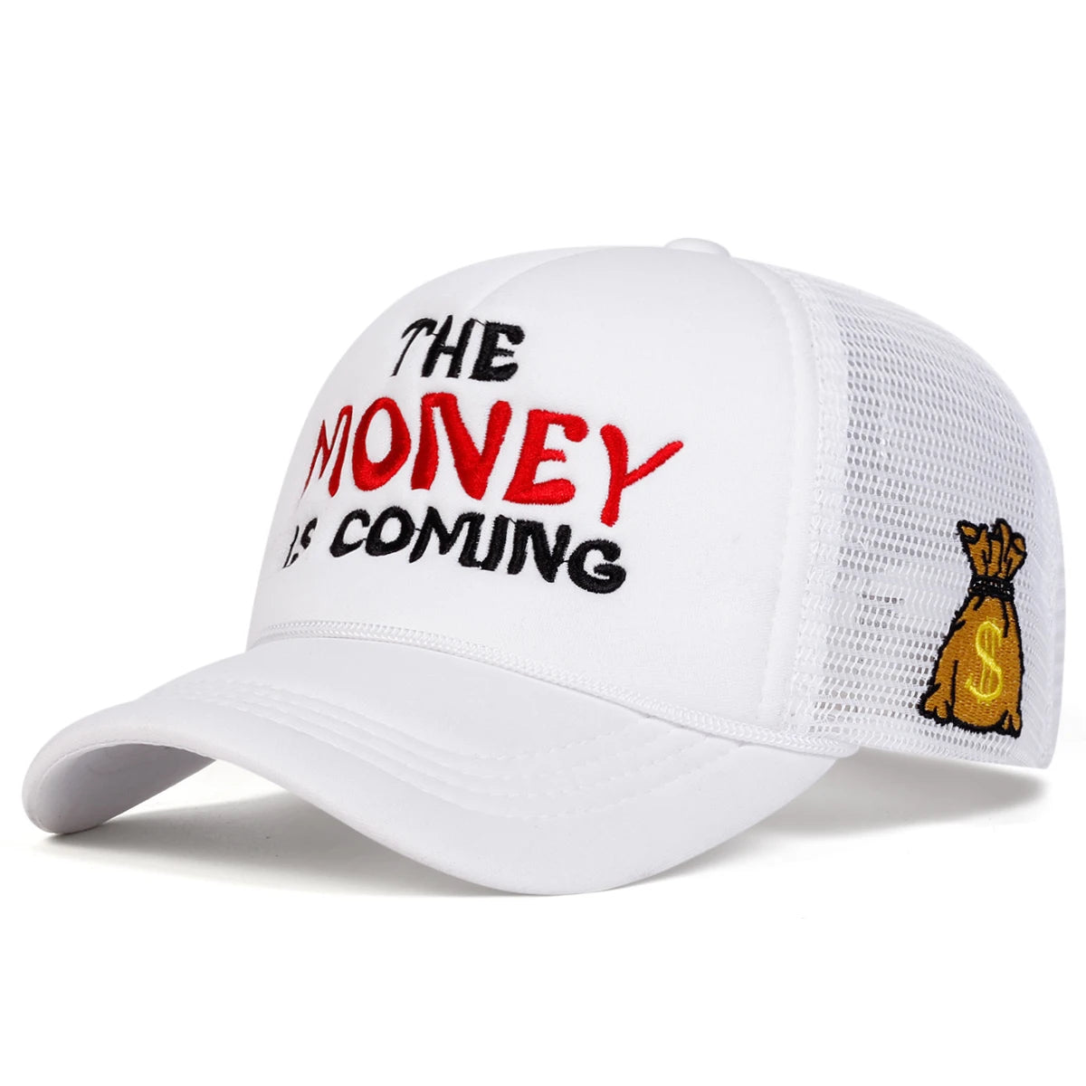 Unisex The Money Letter Embroidery Baseball Net Caps Hip Hop Cap Spring Summer