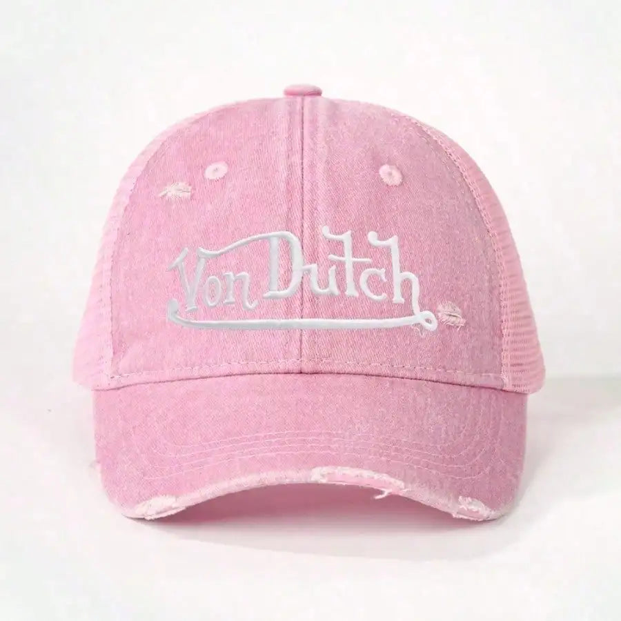 Yon Dutch Vintage Distressed Embroidered Baseball Cap