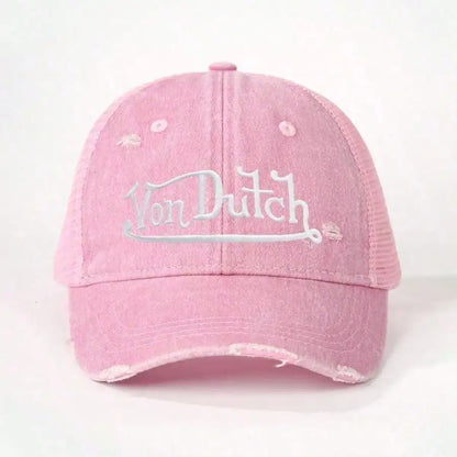 Yon Dutch Vintage Distressed Embroidered Baseball Cap