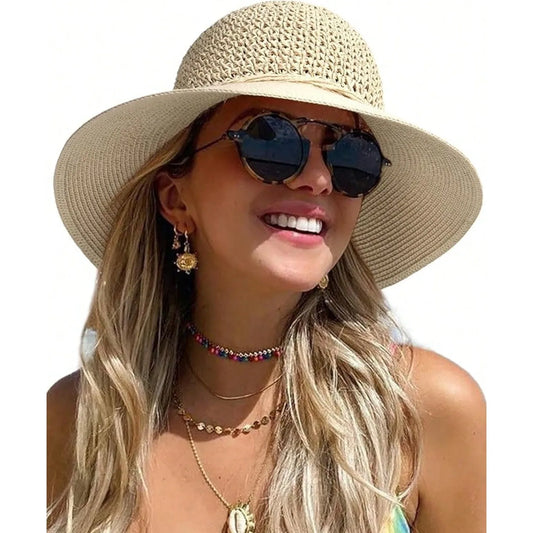 Beach Hats Women Summer Straw Hat Wide Brim Crochet Hats