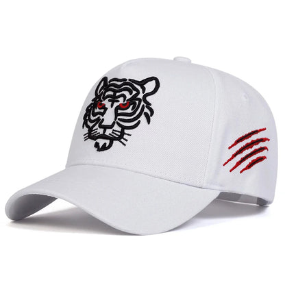 Embroidery Tiger Head Baseball Caps Unisex Adjustable