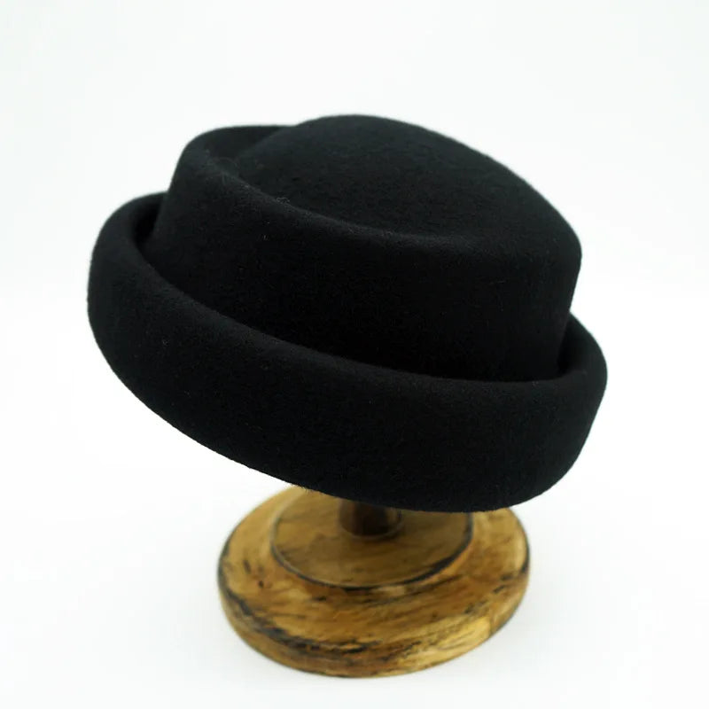 Japanese Retro White Black Brown Camel Wool Beret Women's Autumn And Winter