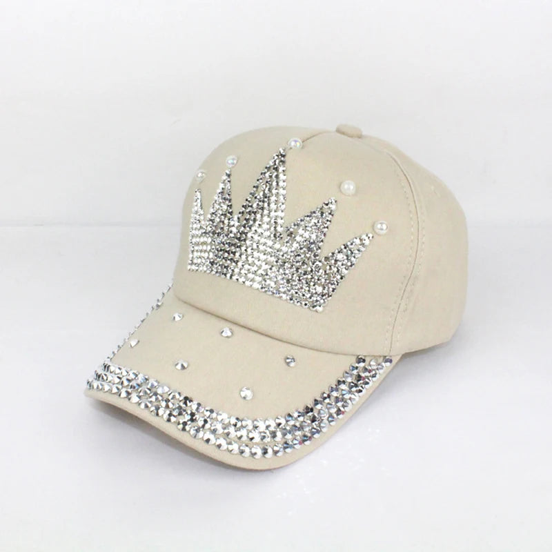 Casual Rhinestone Cute Adult Baseball Caps