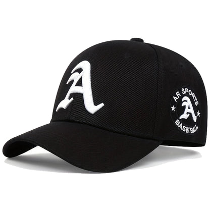 Unisex Gothic Letter A Embroidery Baseball Caps