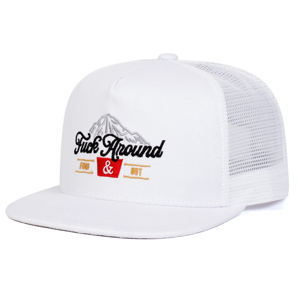Unisex Anound Letter Embroidery Hip-hop Net Hats Spring Summer