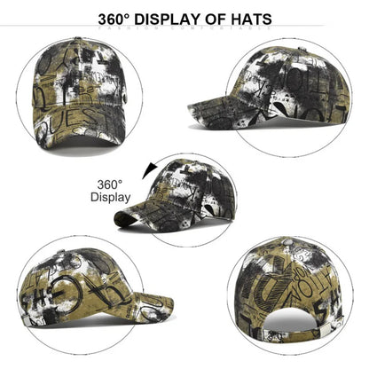 Graffiti Print Baseball Cap Spring