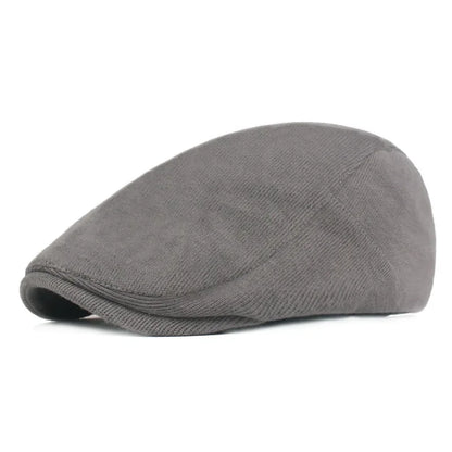 Men Classic One‑Piece Front Beret Newsboy Cap