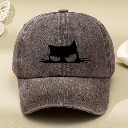 Owl Print Retro Versatile Soft Brimmed Baseball Cap for Both Men and Women