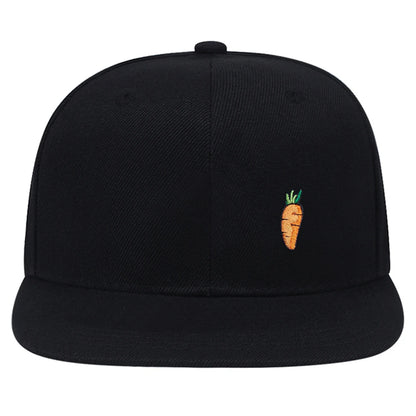 Unisex Carrot Embroidery HipHop Hats Fashion Spring Autumn Outdoor Adjustable Casual Baseball Caps Sunscreen Hat