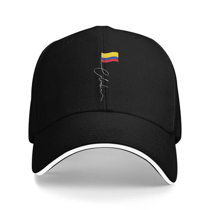 Women Men Colombia Signature Colombian Flag Outdoor Hat