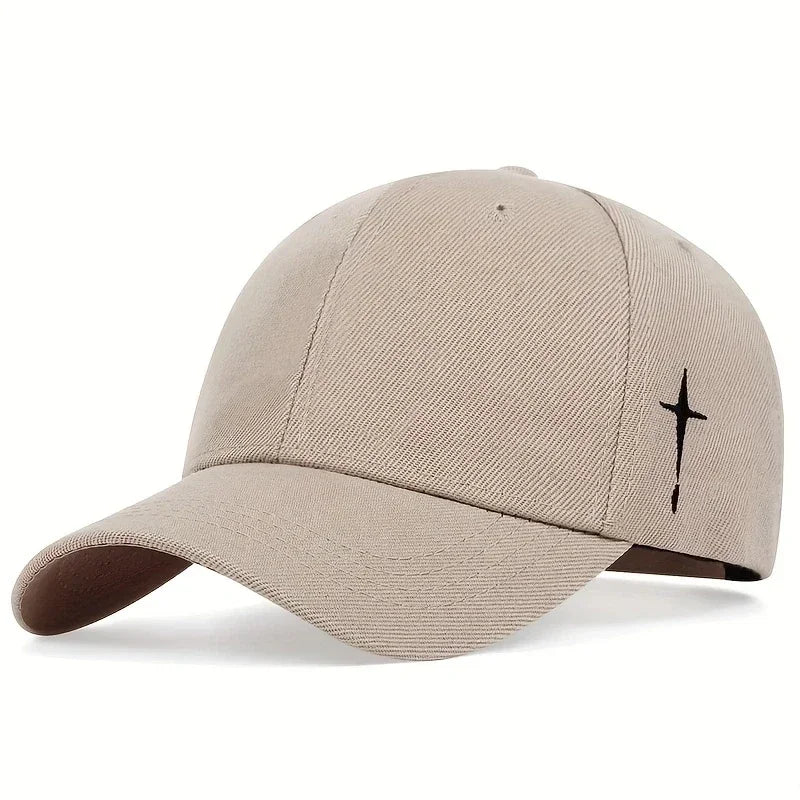 Unisex Cross Embroidery Snapback Baseball Caps Spring and Autumn