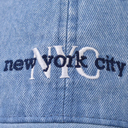 Wash Denim Baseball Cap Hip Hop Fitted Cap