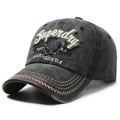 Unisex Sporty Cotton Washed Baseball Cap