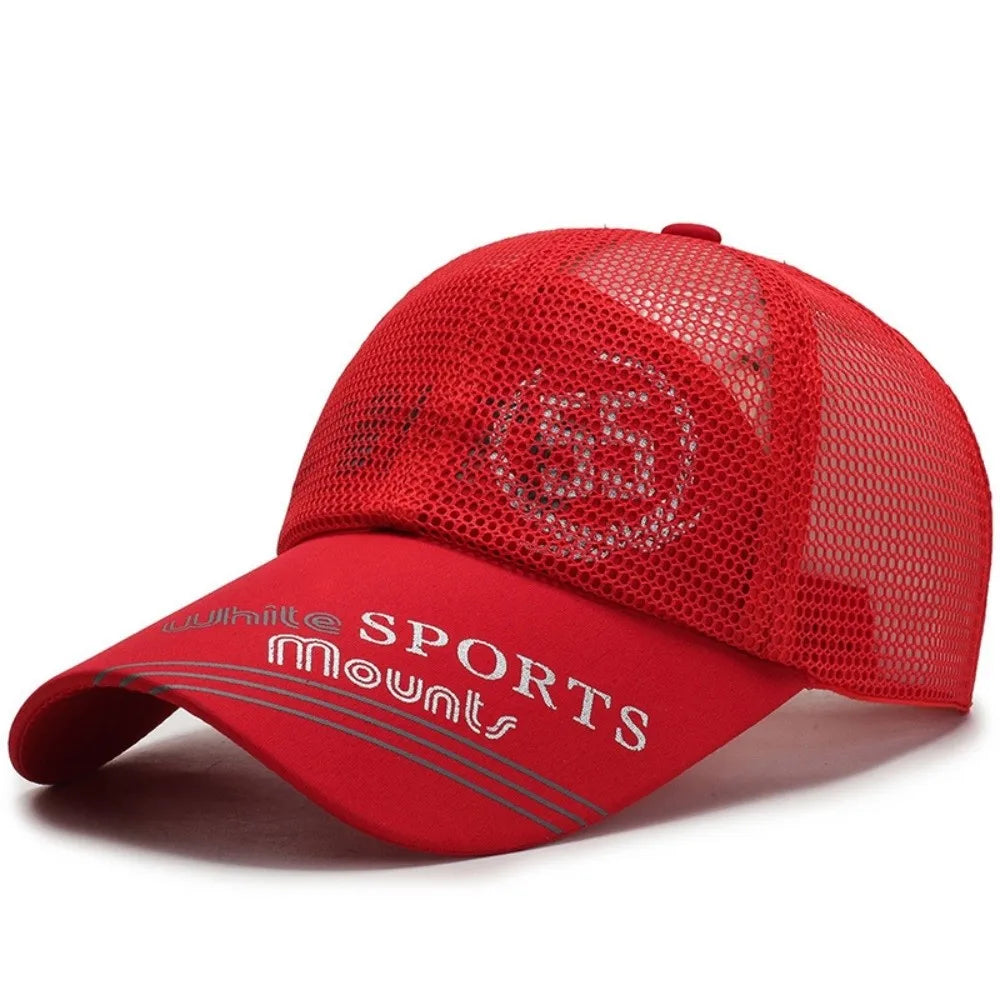 Casual Wide Brim Mesh Baseball Cap