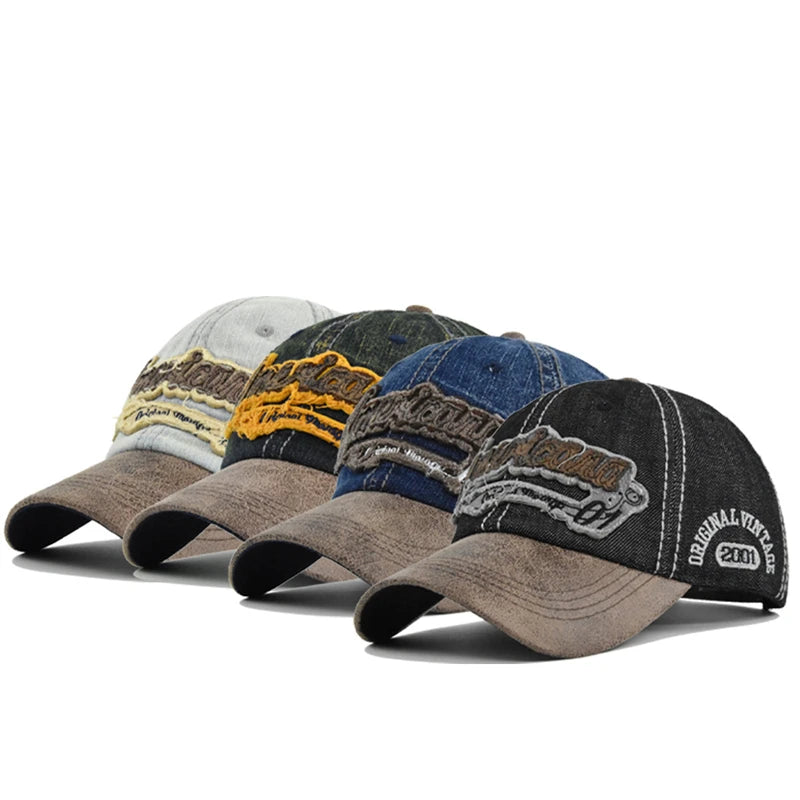 Four Seasons Denim Baseball Cap Men's