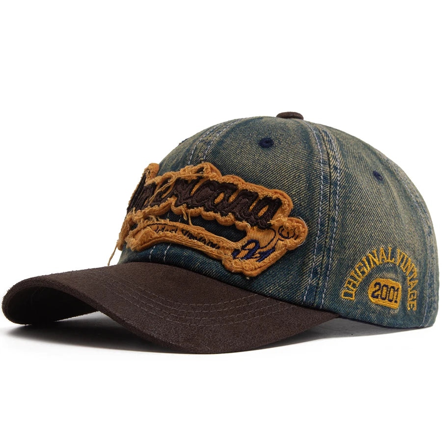 Summer Denim Baseball Cap Men's