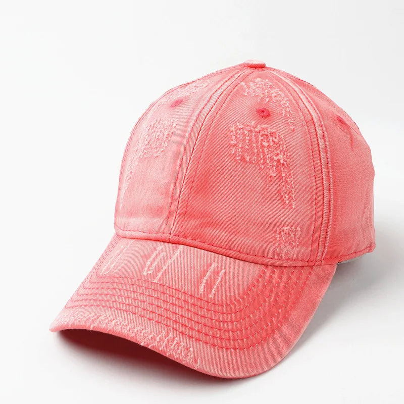 New Unisex Custom Logo Hole Broken Baseball Caps
