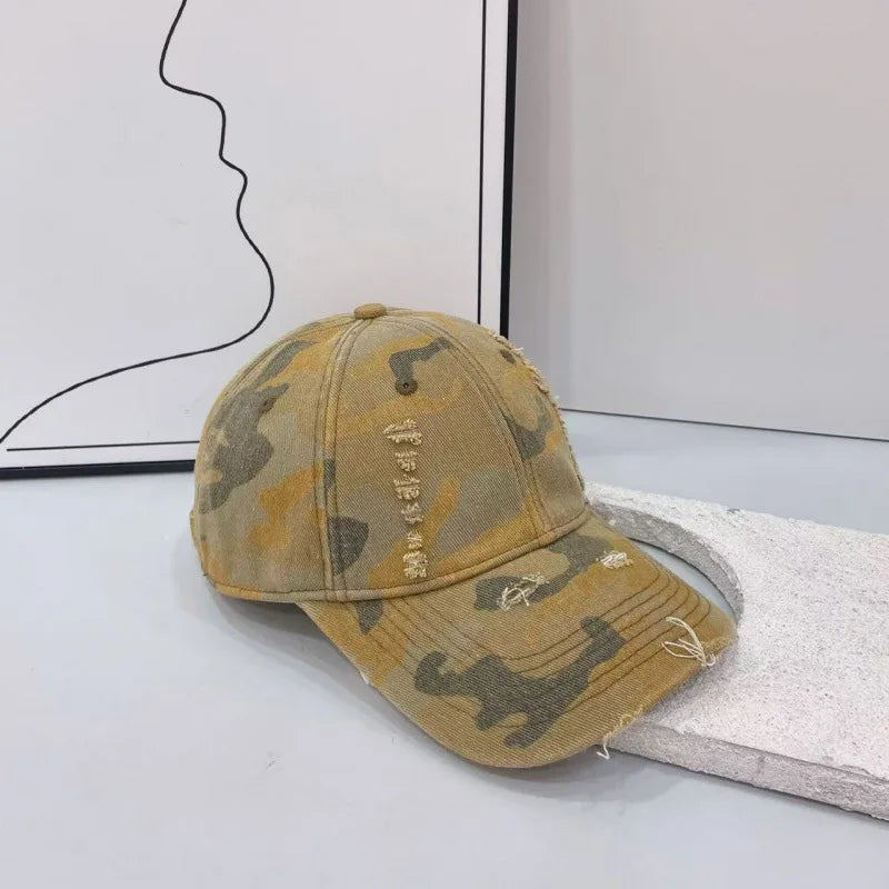 Unisex Trendy Camo Baseball Cap Vintage