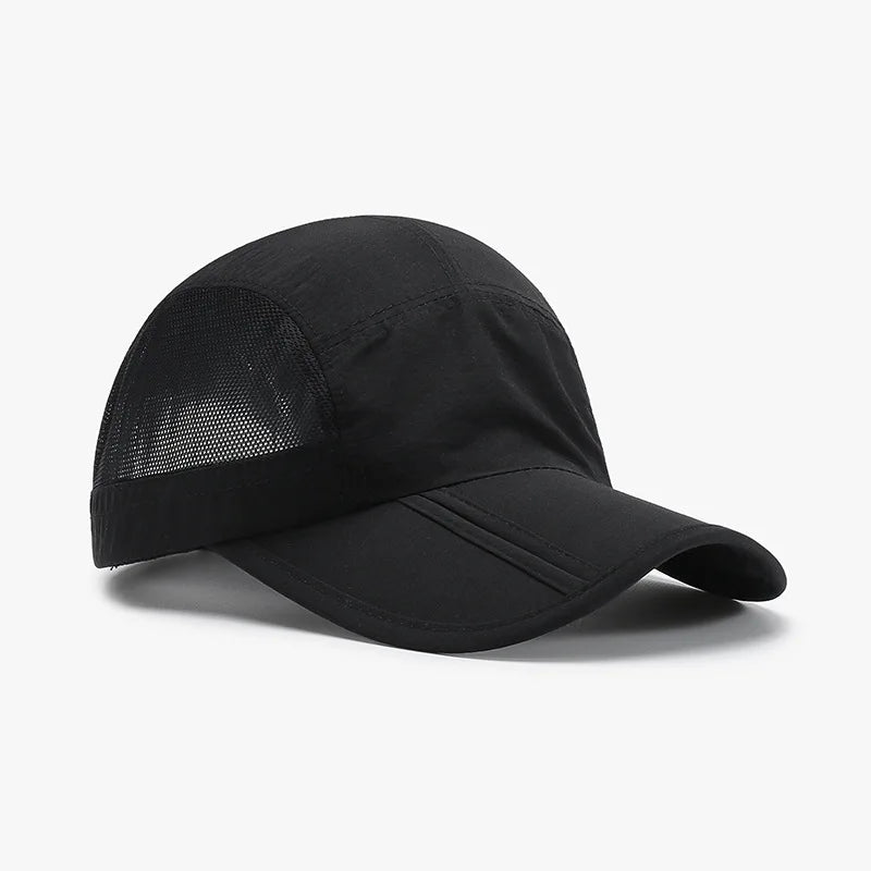 1pc Summer Foldable Sunshade Mesh Baseball Cap for Men