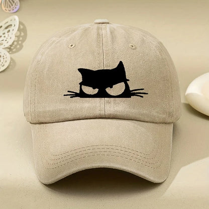 Owl Print Retro Versatile Soft Brimmed Baseball Cap for Both Men and Women