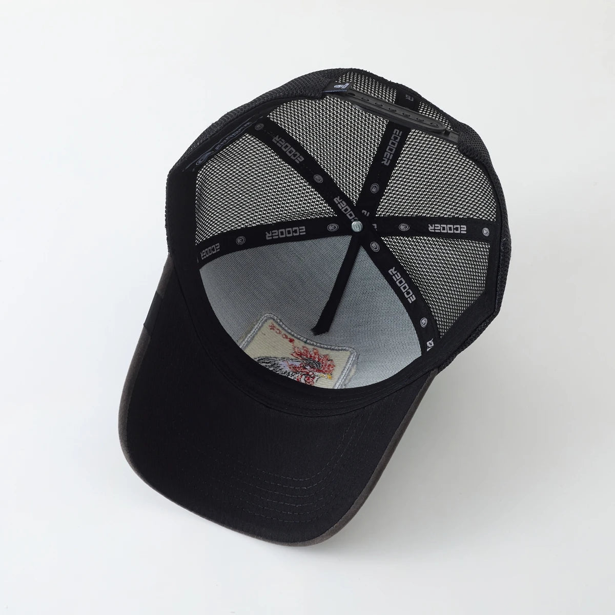 Embroidered Rooster COCK Patch, Distressed Western Streetwear Baseball Cap