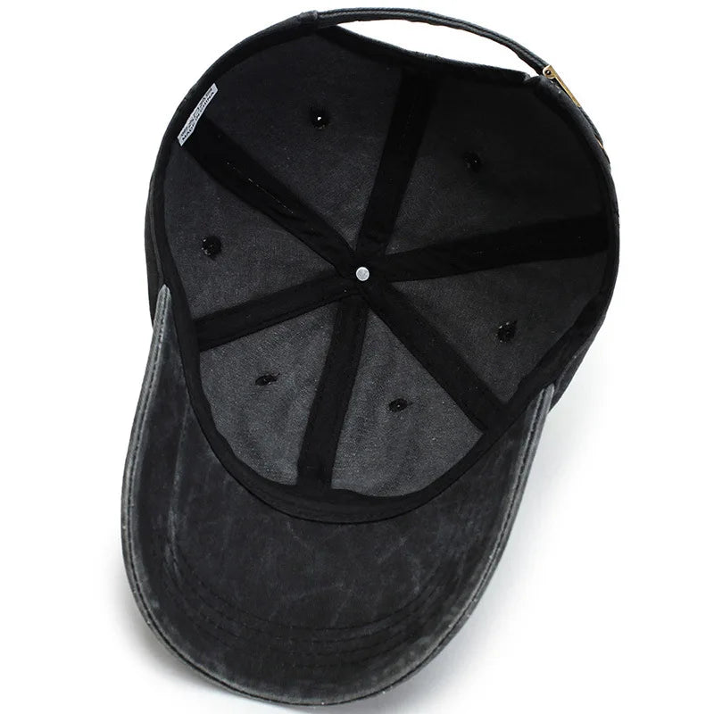 Bare Board Washed Baseball Cap Outdoor Naked Travel Sunshade Hat