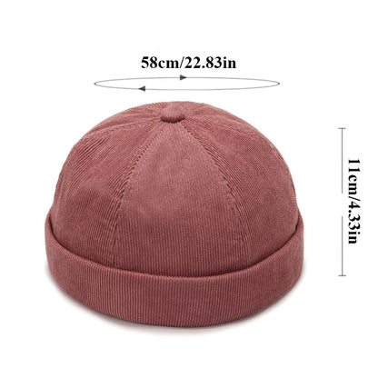 Fashion Men Docker Cap Skullcap Retro Sailor Cap Beanie Hats