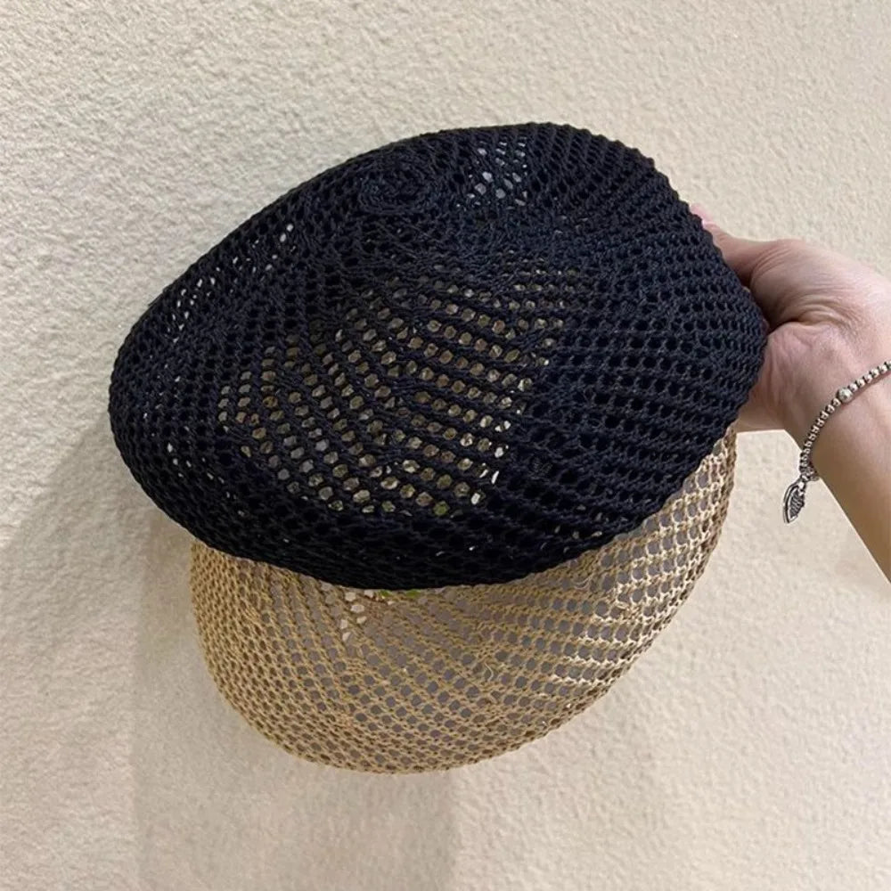 French Style Straw Berets Summer Anti-UV Sunscreen Hat