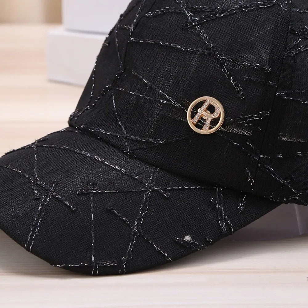 Fashion Letter Baseball Caps Simple Adjustable Sun Hats