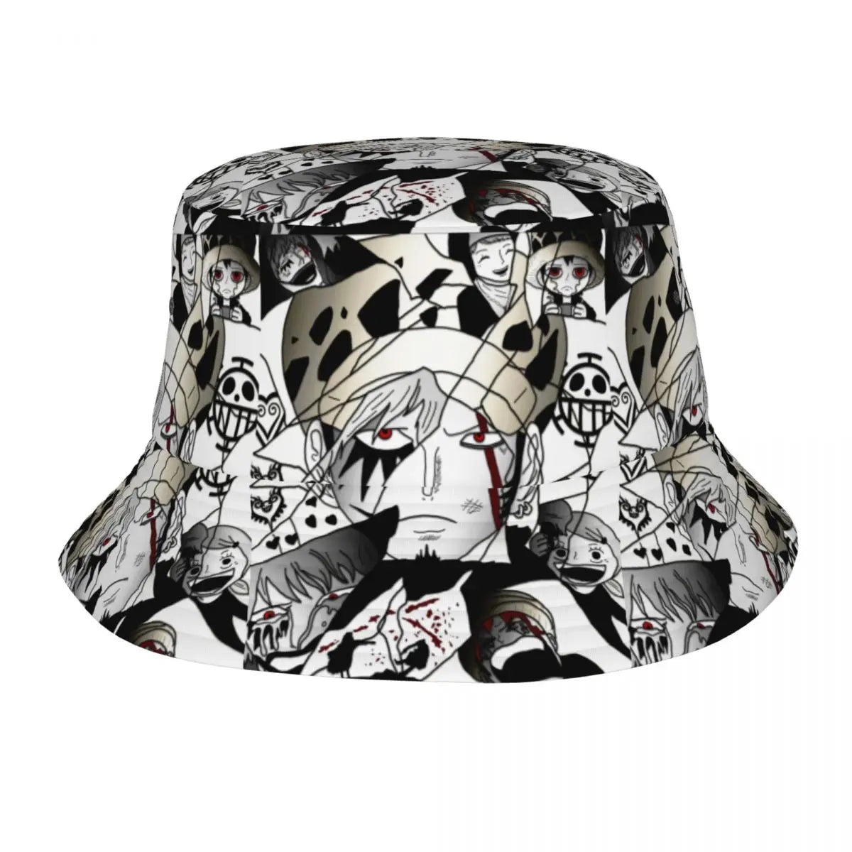 One Piece Straw Hat Luffy Skull Logo Bucket Hat for Teen Beach