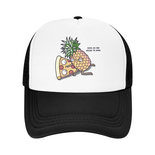 Punk Unisex Funny Pineapple Belongs On Pizza Trucker Hat
