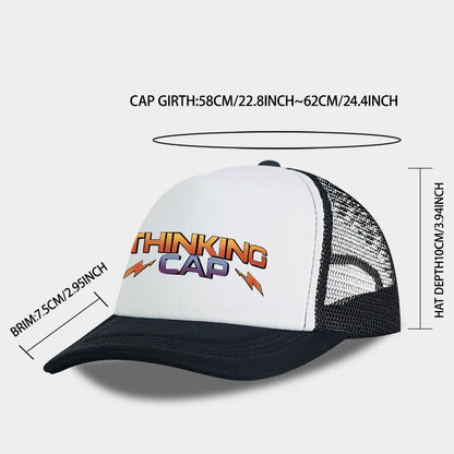 Thinking Cap Printed Mesh Baseball Cap Outdoor Mesh Baseball Cap