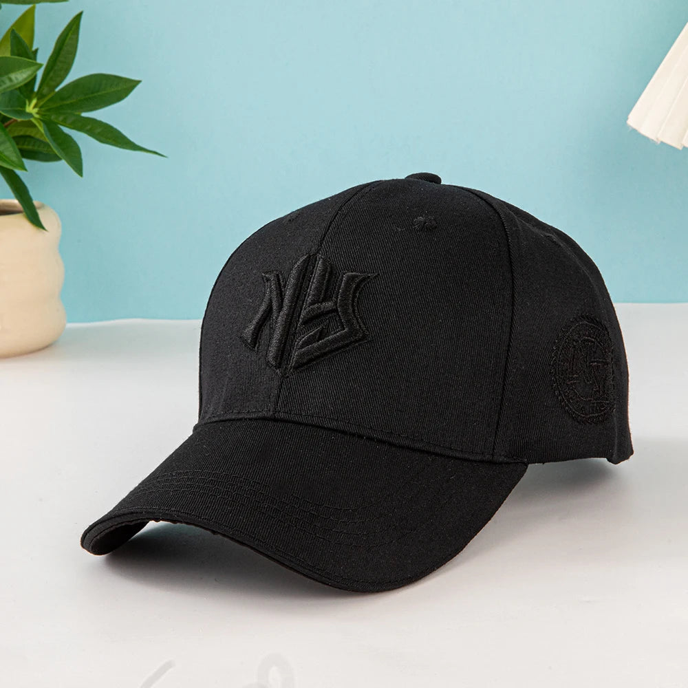 1pc Unisex Baseball Cap with Embroidered New York Logo and Stars - Lightweight Cap